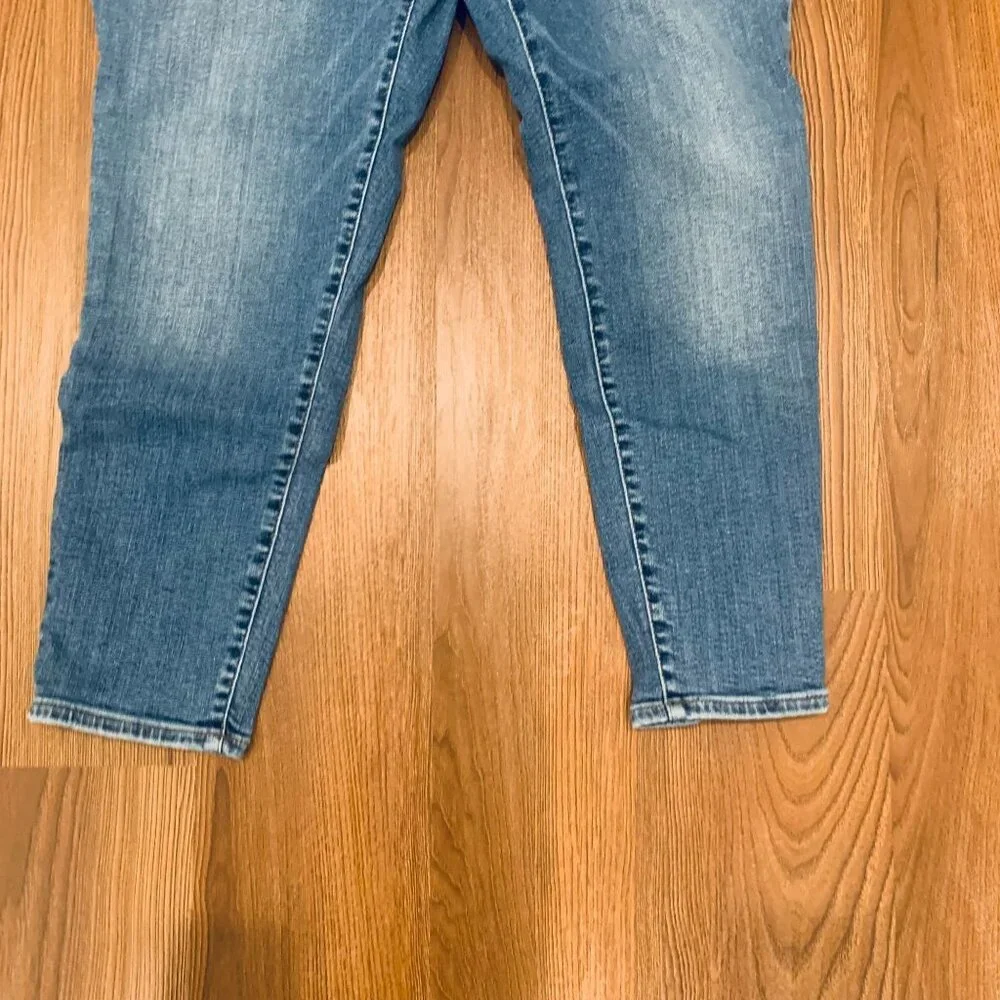Womens Madewell 9" Midrise Skinny Crop Jeans 5 Button Closure Size 32 - Picture 7 of 13